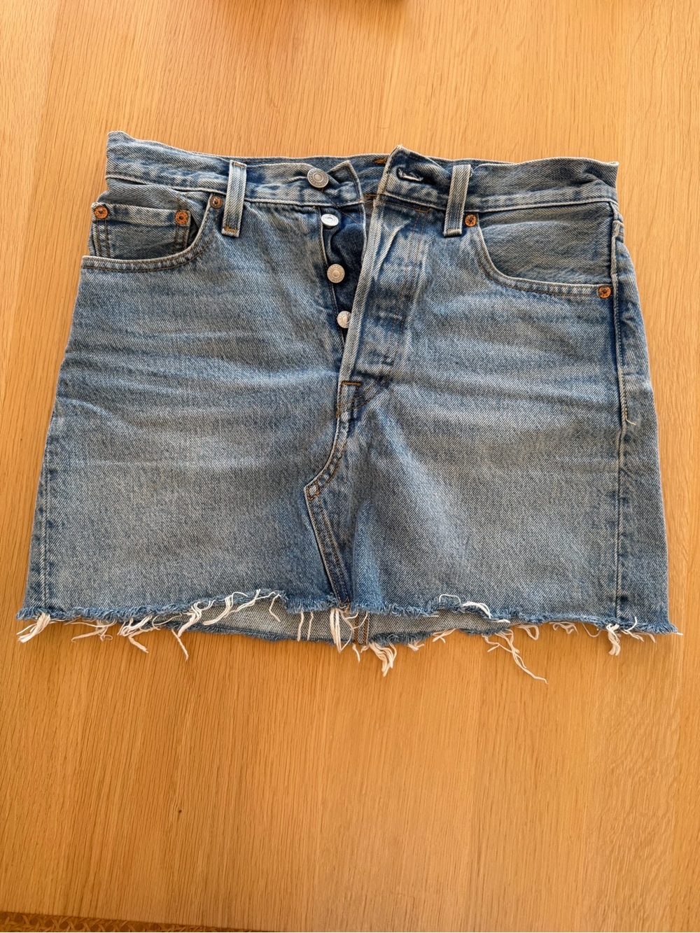 Levi's Light Blue Denim Mini Skirt- size 26